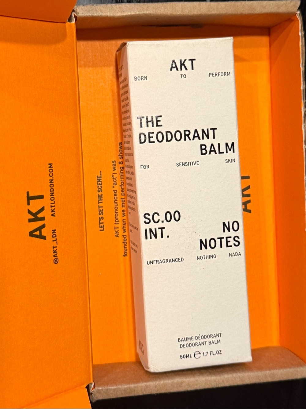 AKT The Deodorant Balm - Unscented NIB - Picture 2 of 2